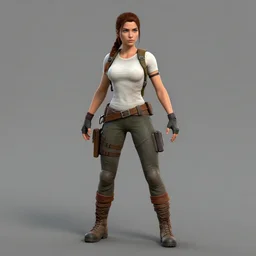 Lara Croft 3d t-pose