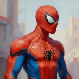 greg manchess portrait painting of lightpartially armored spiderman as overwatch character, medium shot, asymmetrical, profile picture, organic painting, sunny day, matte painting, bold shapes, hard edges, street art, trending on artstation, by huang guangjian, gil elvgren, ruan jia, greg rutkowski, gaston bussiere