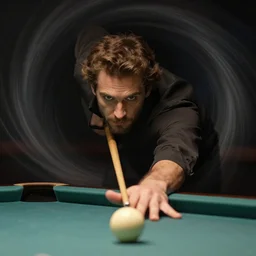 portrait of god playing pool in a vortex, highly detailed digital art, by alex grey, chiaroscuro, awe inspiring