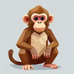 polygon art of a monkey nft