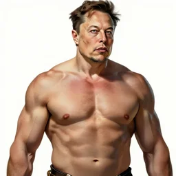 Elon Musk as a Greek god, gorgeous, amazing, muscular, fit, very muscular male body, intricate, highly detailed, digital painting, artstation, concept art, sharp focus, illustration, art by greg rutkowski and alphonse mucha