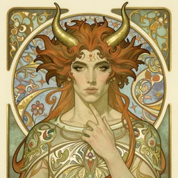 tom ellis ( lucifer ) portrait, art nouveau, fantasy, intricate devilish designs, elegant, highly detailed, sharp focus, art by artgerm and greg rutkowski and wlop