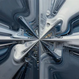 high tech hyperfuturistic modern abstract art, masterpiece