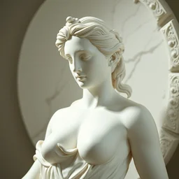 venus de milo made by pure white ceramic, a little bit opaque, very very high detailed, octane render, cinematic, elegant, intricate, 8 k