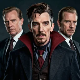 a highly detailed mafia portrait of stephen strange, james gurney, james jean