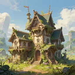 digital art of a fantasy house