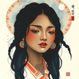 a beautiful painting rukh simbad, by ukiyo - e award - winning art color screen printing