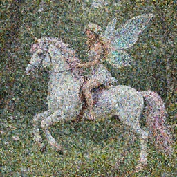 photo of a fairy riding a unicorn, highly detailed, 4k, HDR,