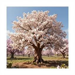 blooming uranium orb tree orchard by disney concept artists, blunt borders, rule of thirds