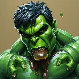 the hulk with the skin made of jelly