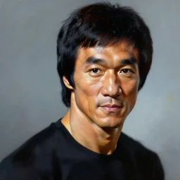 portrait of Bruce Lee, painted by Al Hirsfeld
