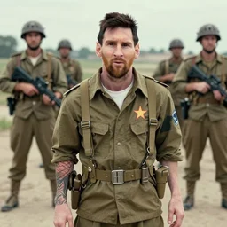 old photo of Messi in Vietnam war