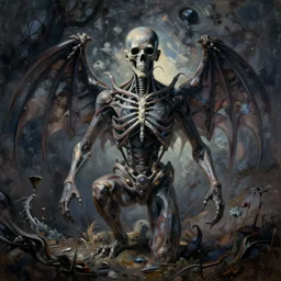 necronom v painting by h. r. giger