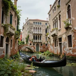 overgrown venice in ruins, highly detailed, 4 k, hdr, award - winning, octane render, artstation