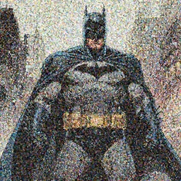 depiction of Batman In the style of Phil Hale