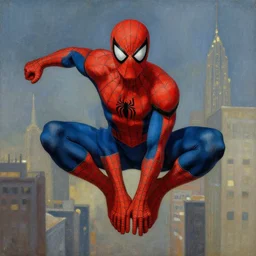artwork by nicholas roerich, spiderman, marvel,