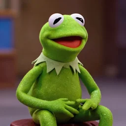 A still of Kermit the frog in Blade Runner 2049