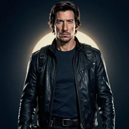 Adam Driver as master chief, movie poster promo, dramatic light,