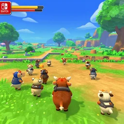 a screenshot from battle cows the video game for nintendo switch