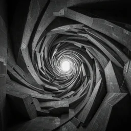 an endless twisting nightmare room designed by m. c. escher and rendered by rhads