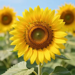beautiful sunflowers, unreal engine