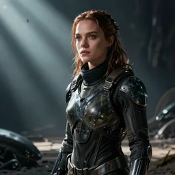 natalie dormer in a cgi scene in alien isolation