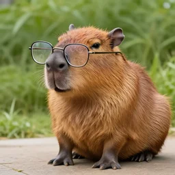capybara with glasses - n 4
