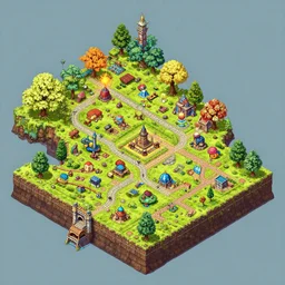 isometric map game design, concept art, digital painting, trending on artstation, deviantart, epic composition, extremely detailed, volumetric lighting, masterpiece, octane render