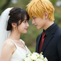 saitama one punch man instagram couple's wedding photo shoot, closeup photo