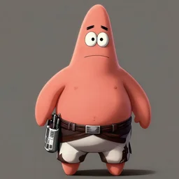 a beautiful matte painting of Patrick Star as a Titan in Attack on Titan