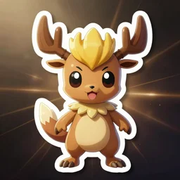 cute miss mascot keldeo keldeo keldeo super hero sticker art, cronobreaker, beeple game icon