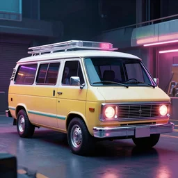 cyberpunk version of the 8 0 s a - team van )