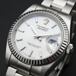 fisher price Rolex Datejust, close up, photo