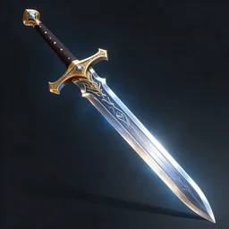 The powerful sword of Eternity, fantasy art, in the style of artgerm, illustration, epic, fantasy, intricate, hyper detailed, artstation, concept art, smooth, sharp focus, ray tracing, vibrant, photorealistic