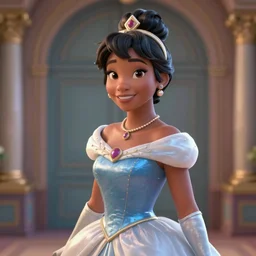 highly detailed picture of disney's princess tiana by mark ryden, hyperrealistic 3 d render, octane render, dynamic lighting