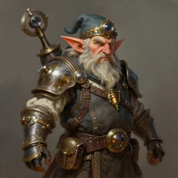 a detailed portrait painting of the dwarf bardin goreksson steampunk engineer, artstation, 8 k, fantasy