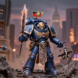 new york city in the style of warhammer 4 0 k