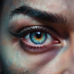 a closeup portrait of the eye of sauron, extreme chromatic aberration, anamorphic bokeh, long exposure photography, film, distortion, highly detailed, hyperrealism, cinematic