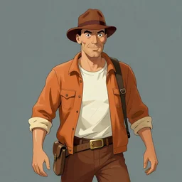 Indiana Jones as drawn by Herge