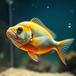 fish swimming in a blender, photorealistic, detailed