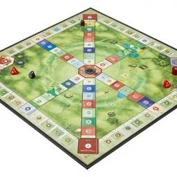 a beautiful tabletop game board, board with several spaces to move, realistic painting, intrincated, very detailed, fantasy, dnd, character design, trending on artstation, top view, 7 wonders duel style