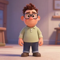 a wholesome animation key shot of a tobias funke pixar and disney animation sharp render 3 d animated