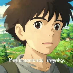 wait... if we're gonna die anyway, it all means nothing, right? hyperrealistic anime landscape illustration by kim jung gi, extremely detailed faces, intricate linework, smooth, super sharp focus, bright colors, high contrast, matte, octopath traveler, studio ghibli, unreal engine 5 highly rendered, global illumination, radiant light, detailed and intricate environment