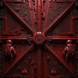 factorio, intricate artwork by tooth wu and wlop and beeple. octane render, trending on artstation, greg rutkowski very coherent symmetrical artwork. cinematic, hyper realism, high detail, octane render, 8 k, red and black tones