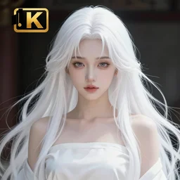 visual novel character, stunningly beautiful asi goddess, porcelain skin, long white hair, symmetrical, overwhelming, innocent, ethereal, live 2 d anime style, 8 k
