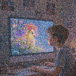 a wholesome illustration of a teenager and a computer monitor with imaginative and trippy elements popping out of the screen, imagination, creativity, magic, computer monitor, photos hanging on the wall  Pixar and Disney animation, sharp, Rendered in Redshift and Unreal Engine 5 by Greg Rutkowski, Bloom, dramatic lighting