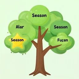 a tree representing all four seasons