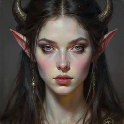 epic portrait painting, hyperrealism, goddess close - up portrait elven fairy necromancer sorceress, intricate oil painting, artwork by artgerm and greg rutkowski and boris vallejo, cinematic, high detail, octane render, 8 k