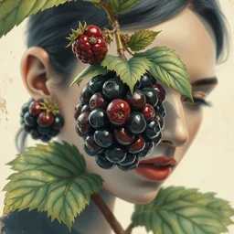 the blackberry. highly detailed digital painting, watercolor, soviet realism, engraving, artstation, concept art, smooth, sharp focus, vivid grunge, manga illustration, unreal engine 5, 8, art by bilibin and kilian eng and kuvshinov and malevich and mucha