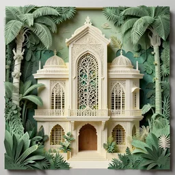 building, jungle, jungle, kirigami, dichromatism, paradox, volumetric light, insanely detailed and intricate, hypermaximalist, elegant, ornate, hyper realistic, super detailed, by remedios varo uranga